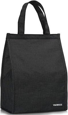 Fagries lunch bag, large waterproof lunch bag for adults for women and men (black).. DIAYTAR NIGERIA brings the nation's largest product catalog to your doorstep at prices you'll appreciate.