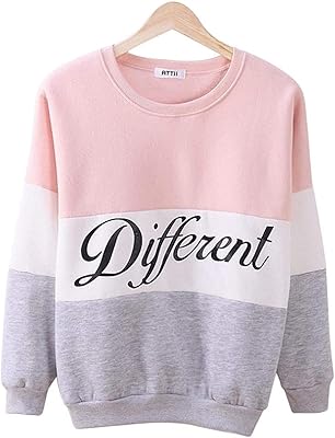 Different printed relaxed sweatshirt for women - size L.. DIAYTAR NIGERIA: Transforming online retail with affordable prices and consistent 5-8 day nationwide delivery.