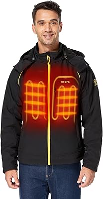 Orororo Double and hot down jacket for men with removable hood and battery., L.. Your one-click solution to affordable shopping, DIAYTAR NIGERIA delivers quality products nationwide.