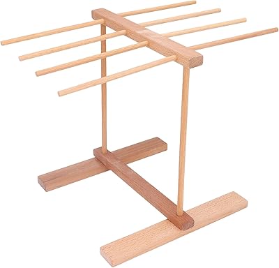 Wooden noodle drainer foldable support with 8 bar handles.. DIAYTAR NIGERIA: Your affordable marketplace with reliable 5-8 day shipping across Nigeria.