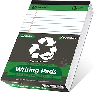 Small Legal notepads Kaisa notepads in recycled paper, 50 sheets university linen blocks 5 \ "x8 \" Legal pierced-linen notepads, 5x8 inch 12 blocks, KSU-5262.. Shop local, shop fast — DIAYTAR Nigeria delivers across the country.