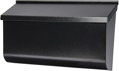 Mailboxes Geplotter Woodlands Galvanized Steel Box with medium capacity, eminent black, L4010WB0, Black.. Experience retail satisfaction with DIAYTAR NIGERIA's comprehensive platform and prompt shipping service.