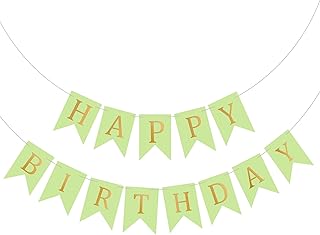 Banner of happy birthday, colorful birthday banner for wall decoration, party supplies in the garden, birthday banner - banners in total 8 feet (3 feet happy, 5 birthday) green.. Shop across boundaries with DIAYTAR NIGERIA's comprehensive catalog delivered nationwide at budget rates.