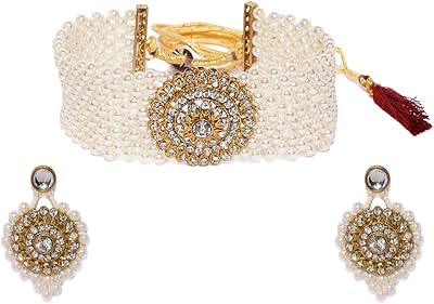 Jewelry set for women zafiri pearls (gold) (zpfk9091) metal pearls.. From daily needs to rare finds, DIAYTAR Nigeria brings it to your door.