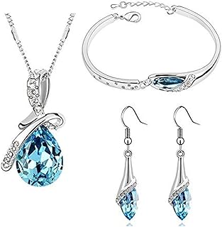 Gift of SAINT Valentine of Shining DIVA Non-precious metal jewelry (blue) (RCMB216) jewelry.. DIAYTAR NIGERIA makes quality accessible to all with our affordable prices and quick delivery service.
