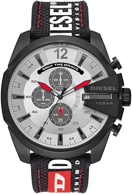 Mega chief chief diesel chronograph for men 51 mm steel watch.. Your complete shopping solution, DIAYTAR NIGERIA offers extensive choice with competitive prices and delivery.