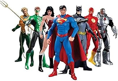 Batman Superman Wonder Woman game set of the Justiciers League - 7 pieces, 18 cm.. Experience shopping without limits at DIAYTAR NIGERIA, where affordability meets convenience in just days.