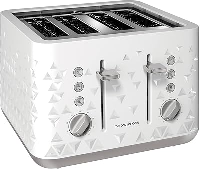4 slices Murphy Richard Prism, White, 248110 'Guarantee of at least one year from the manufacturer'.. DIAYTAR NIGERIA transforms dreams into deliveries with our affordable prices and 5-8 day shipping.