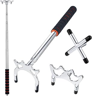 Retractable billiard bridge support with 3 detachable bridge heads, easy, light storage, suitable for the billiards table and snooker (silver, batch of 4).. Transform how you shop with DIAYTAR NIGERIA's vast selection and budget-friendly delivery options.