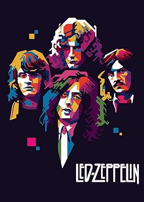 Mat wall poster VVWV® LED Zeppelin Stairway to Heaven (13 x 19 inches, multicolored).. Find quality and variety without breaking the bank — only on DIAYTAR Nigeria.