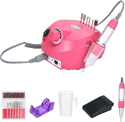 Electric nail file with pedal and wave door nail files 35,000 rpm for acrylic nail polish, manicure, pedicure, nail polish and elimination of cuticles.. Shop without boundaries at DIAYTAR NIGERIA, offering affordable products with convenient delivery times.