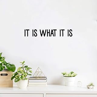 It is what it vinyl wall art - motivation wall art - Vinyl stickers for the decoration of the living room and the bedroom 3 "x 20".. Shop smart with DIAYTAR NIGERIA, offering a vast product range delivered to your doorstep within a week.