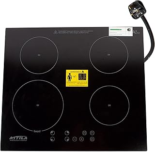 Built -in electric stove 4 zones baking sheet 60 cm glass panel.. DIAYTAR NIGERIA revolutionizes online shopping with competitive prices and reliable 5-8 day delivery.
