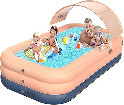 Automatic inflatable pool with adult children's awning and family for interior and exterior spaces in the.. From office supplies to fashion — DIAYTAR Nigeria brings it fast.