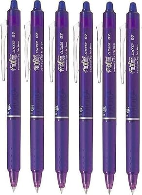 Pilot Pilot Frixion Erasable with Fine Point, 0.7 mm ball point with 0.35 mm BLRT-FR7 purple/purple line (pack of 6).. DIAYTAR NIGERIA: Putting quality products within reach of every Nigerian through our affordable marketplace.
