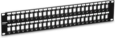 Keystone HD 48 port breeding panel 2U Ports 2U Vacuum Trendnet TC-KP48, Keystone HD 2U Network Brew 2U, recommended with TC-K25C6 and TC-K50C6 CAT6 (sold separately).. Get top brands at bottom prices, only on DIAYTAR Nigeria.