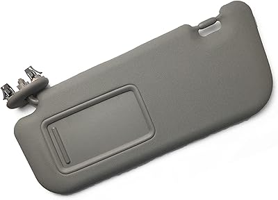 For Toyota Yaris 2008-2013, dark gray interior sun with sun visor mirror car-shaped car on the left.. DIAYTAR NIGERIA makes quality accessible with low prices and reliable 5-8 day nationwide delivery.