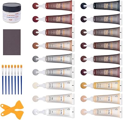 Parquet repair kit, furniture and parquet, repair of parquet scratches, restoration of any wood, oak, cherry, walnut, 18 colors with paste, gray, brown, white and black.. Your go-to destination for affordable online shopping, DIAYTAR NIGERIA delivers in under 8 days.