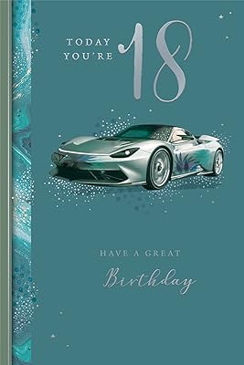 Happy 18th birthday card - For men - Luxury card.. Discover thousands of products on DIAYTAR Nigeria with delivery between 5 to 8 days across the country.