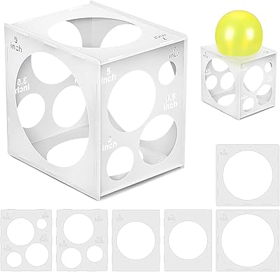 Alykdon Cube in foldable plastic at 11 holes, tool for measuring the size of the balloons for balloons decorations, balloons and balloons columns (2-10 inches).. Nigeria's most diverse e-commerce platform delivers quality and affordability to your doorstep in 5-8 days.