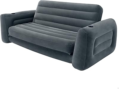 Intex sofa shallaf 66552, size 203 x 224 x 66 cm.. DIAYTAR NIGERIA: Where shopping is affordable, selection is vast, and delivery is always reliable.