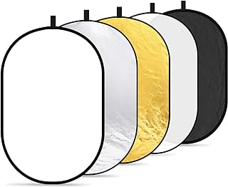 NEOWER MULTI-Disk Light Reflector Foldable Round 5 in 1 24 x 36 inches/60 x 90 cm with Transport Bag for Studio Shooting.. Enjoy a hassle-free shopping experience with DIAYTAR Nigeria, where products are categorized for your convenience and delivery is always on time.