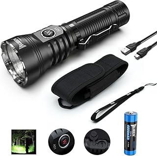Ultra light waterproof flashlight Wopen A21 4,200 Lumens with IP68 water and dust resistance index with 7 modes for camping, emergency search and rescue.. Tired of overpriced goods and slow delivery? DIAYTAR Nigeria brings affordability and speed together with a wide selection of products.
