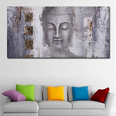 Dadabox Large Buddha Wall decoration on canvas for living room, interior decoration.. Shop across boundaries with DIAYTAR NIGERIA's comprehensive catalog delivered nationwide at budget rates.