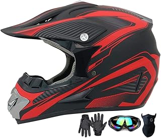 Motocross headphones, full headphones for adults and young people, motorcycle motorcycle helmet, all-terrain bicycle helmet, approved dot, set of 4 rooms.. DIAYTAR NIGERIA redefines convenience with our diverse marketplace and affordable nationwide shipping.