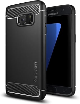 Spigen Rugged Armor shell for Samsung Galaxy S7 - Black.. DIAYTAR NIGERIA: Where every click leads to affordable purchases delivered promptly to your door.