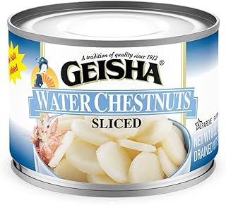 Geisha water chestnuts 8oz trenched. (package of 12) | COSER certified.. Experience the DIAYTAR difference with our vast product selection and delivery within 5-8 days.