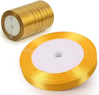 Rosie satin fabric ribbon time for gift packaging, hair clips with knot for seam and manufacture of wedding decorations, 1.3 cm wide x 25 meters, 10 pieces - gold.. Nigeria's fastest-growing e-commerce site offers unbeatable prices and delivery within 8 days.