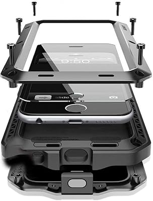 Marky shell for iPhone 8 Plus, 360 -degree (robust armor] Aluminum shell with integrated screen with integrated iPhone 7/8 Plus - Black Shock Protective... DIAYTAR NIGERIA makes quality accessible to all with our affordable prices and quick delivery service.