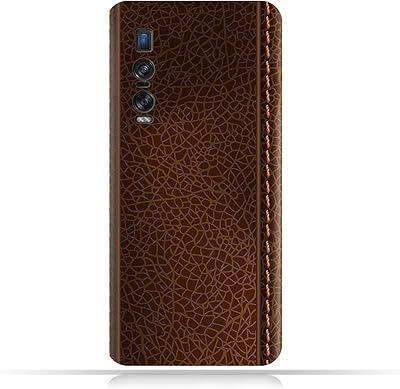 TPU design mobile case with brown leather pattern for Oppo Find X2 Pro.. DIAYTAR NIGERIA: Where quality meets accessibility with affordable prices and prompt shipping.