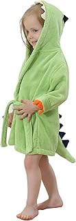 Hooded beach towel for children's dinosaur motif, 100 % cotton bath towel, children's bath towel from 0 to 6 years old (green).. DIAYTAR NIGERIA makes online shopping accessible to all with budget-friendly prices and reliable delivery.
