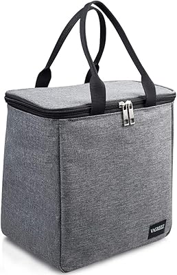Fagries lunch bag, large isolated and waterproof lunch bag for men and women (gray).. DIAYTAR NIGERIA stands as your affordable shopping ally with nationwide delivery in just 5-8 days.