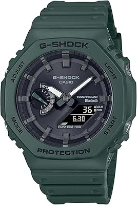 Casio G-Shock watch, GA-B2100-3ADR model, Analog-numeric watch for Casio men, Green, Chinese gray.. Elevate your shopping experience with DIAYTAR NIGERIA's vast catalog and budget-friendly options.