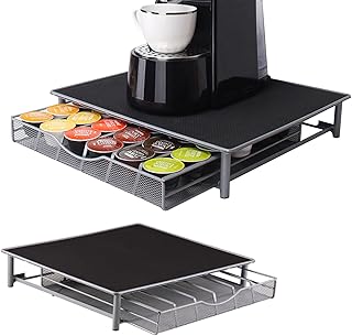 Drawer storage drawer of coffee café capsules, counter coffee capsules support box, coffee maker support with coffee capsules storage organizer (capacity of 36 capsules).. Experience hassle-free shopping with DIAYTAR NIGERIA's user-friendly platform and prompt delivery service.