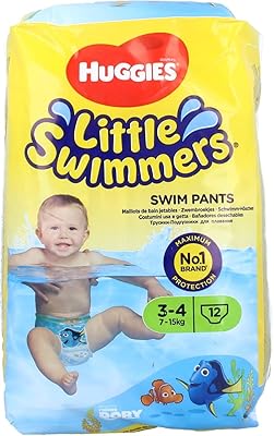 Little swimmers Huggies Little Swimmers Bathrooms, Size 3-4, Small, Package of 12.. DIAYTAR NIGERIA brings the joy of affordable shopping to your fingertips with delivery in less than 8 days.