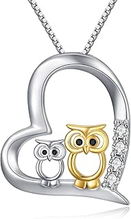 Koka owl necklace, owl jewelry for women, Sterling 925 silver hibou necklace for women, owl gifts for owls of owls.. DIAYTAR NIGERIA delivers happiness in 5-8 days with our affordable and diverse product range.