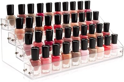 The 4 -level transparent acrylic nail storage organizer can contain up to 48 bottles to display essential oils.. Enjoy low prices, wide selections, and reliable delivery with DIAYTAR Nigeria.