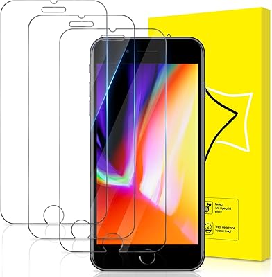 Giiyoon-3 Screen screen protection packs Iphone 7/7s/8 [HD Crystal Clear] [Easy to install] [Striped Striper] [Hardness 9H] [Without Bubbles] Protective film (4.7 inches).. DIAYTAR NIGERIA: Connecting Nigerians with affordable products through our expansive e-commerce platform.