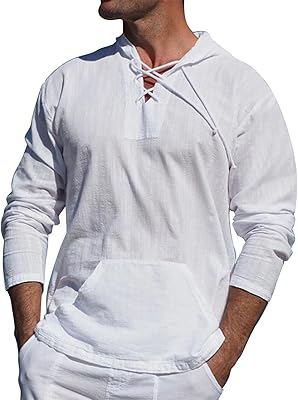 United men's hooded t-shirt, spring-summer, with holes, tightening cord, Kangaroo pocket ample.. DIAYTAR NIGERIA stands as your affordable shopping ally with nationwide delivery in just 5-8 days.
