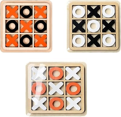 TIC TAC TAC TOE game, Classic Wooden Family Educational Game Set, Loving Depracted Board Playful for Adults and Children.. DIAYTAR NIGERIA brings the marketplace to your screen with affordable products delivered in 5-8 days.