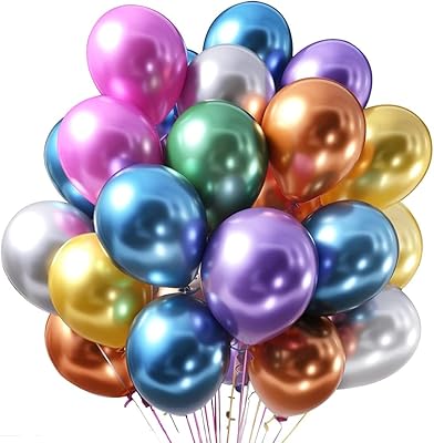 Airloons -30 pieces 5 inch birthday balls in latex chrome metal shiny balls with helium thick chrome balls for wedding birthday baby shower Christmas carnival party decoration -.. DIAYTAR NIGERIA: Where every shopping need is met with affordable prices and reliable 5-8 day delivery.