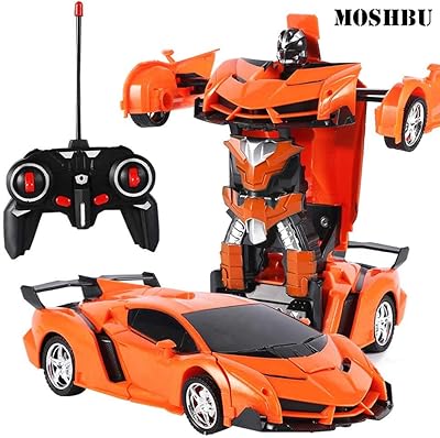 Moshbo Robot Transforming Remote Control Car, 360 -degree rotating toys, Wall Climbing Robot Car with a button, LED deformation and light, remote -controlled car toy for birthday parties and contests.. Don’t wait weeks — DIAYTAR Nigeria delivers your order in just a few days.