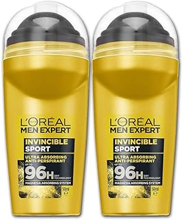 The Oreal Men Expert Deodorant Roll On Invincible Sport 50 ml (Pack of 2).. DIAYTAR NIGERIA brings retail convenience to your screen with affordable prices and dependable shipping.
