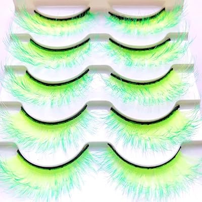 Sunniess Colorful eyelashes shaded in silk protein false fluffy and vaporous eyelashes for Halloween.. Shop with purpose at DIAYTAR NIGERIA and receive products at unbeatable prices within the week.