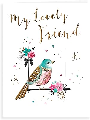Contemporary luxury birthday card, beautiful friend, 8 x 6 inches - Koko Designs.. Shop with ease at DIAYTAR NIGERIA and enjoy our extensive product range delivered at affordable rates.