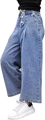 Jean Melocado Only Angel for little girl, elasticated size and wide legs, size 4-14 years, blue, 10-11 years.. Your budget-friendly online marketplace, DIAYTAR NIGERIA delivers a world of products in just 5-8 days.